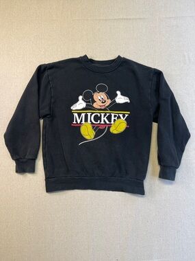 Disneyland Mickey Mouse Black Crewneck Sweatshirt Women’s Small